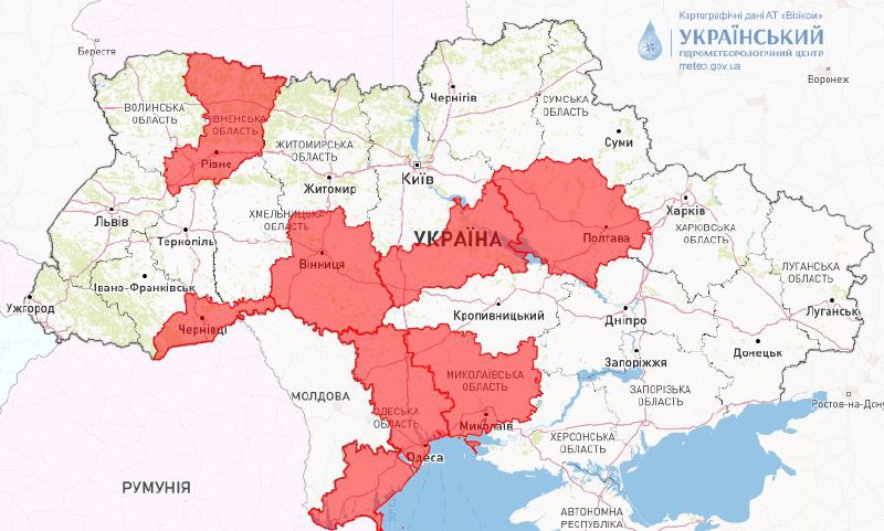 В Україні оголошено надзвичайний рівень пожежної небезпеки — Укргідрометцентр