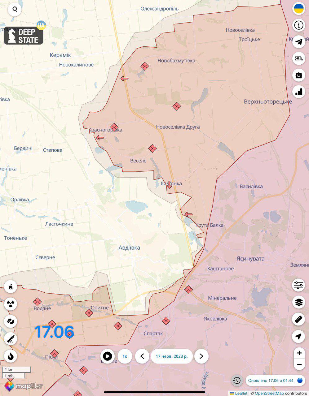 В районі населеного пункту Веселе Покровського району на Донеччині українські підрозділи вибили російських окупантів та закріпилися на нових позиціях