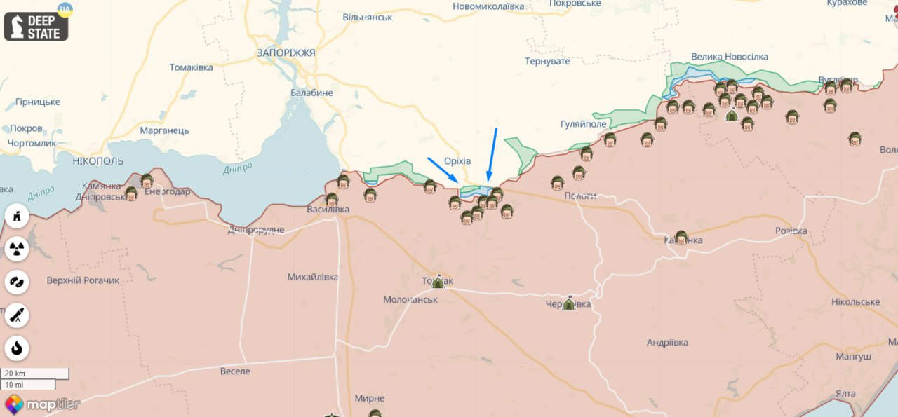 На Бердянському напрямку ЗСУ просунулися в глибину оборони ворога до 2 кілометрів, — прес-центр Сил оборони Таврійського напрямку
