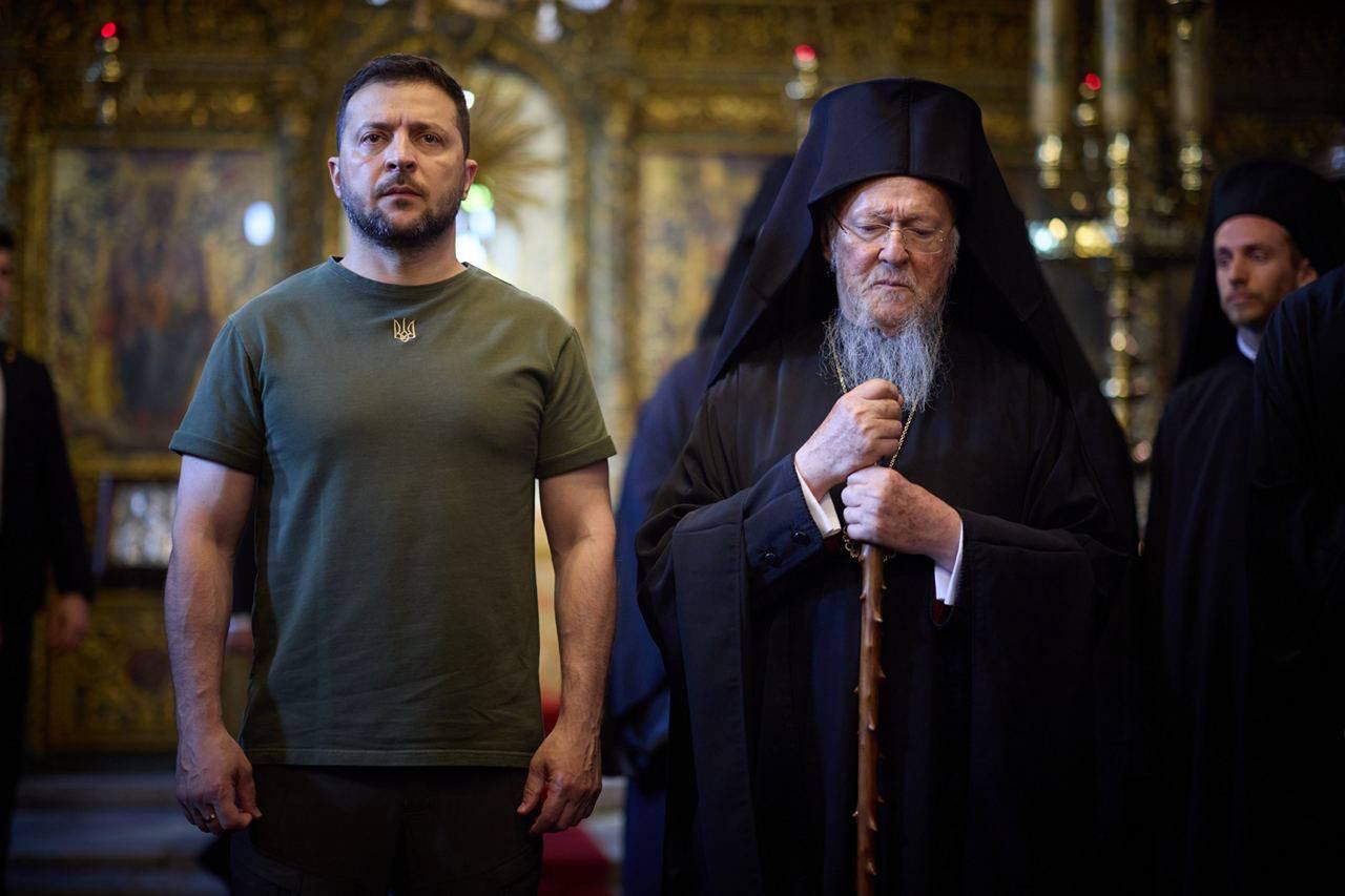 Владимир Зеленский встретился в Турции с патриархом Константинопольским Варфоломеем