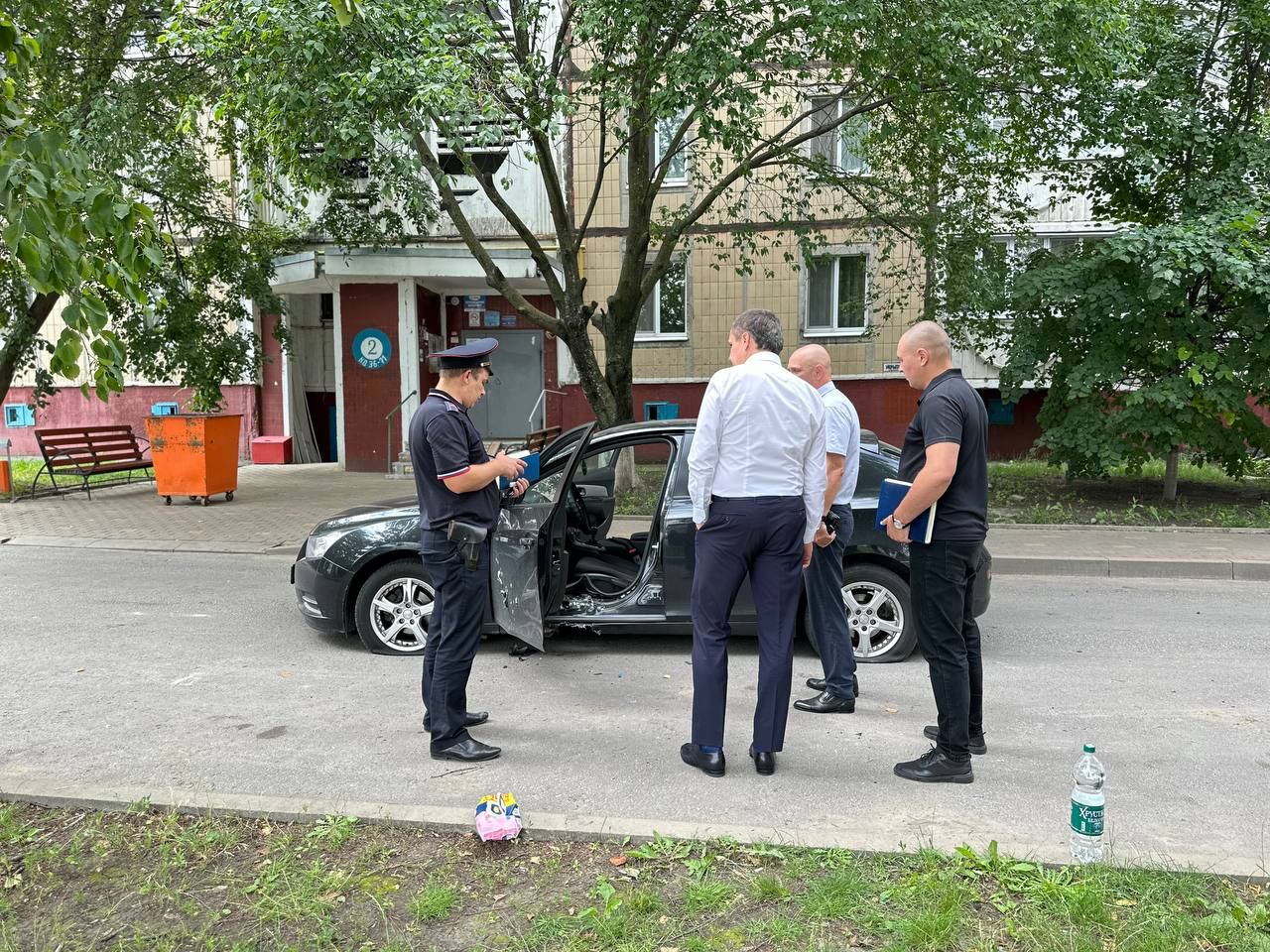 В Белгороде взорвался легковой автомобиль