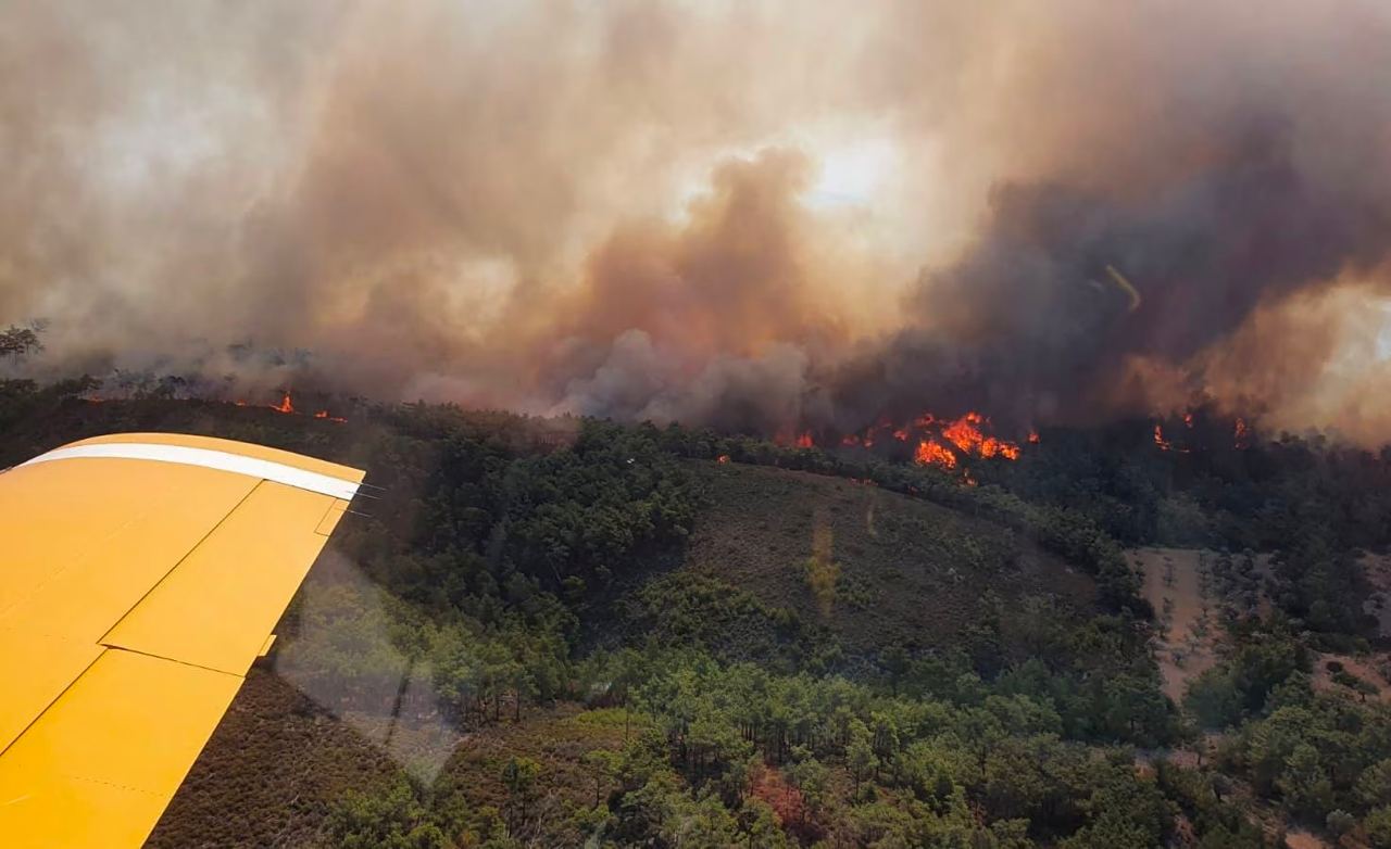 Катастрофа в прямому ефірі: у Греції під час гасіння пожежі впав літак