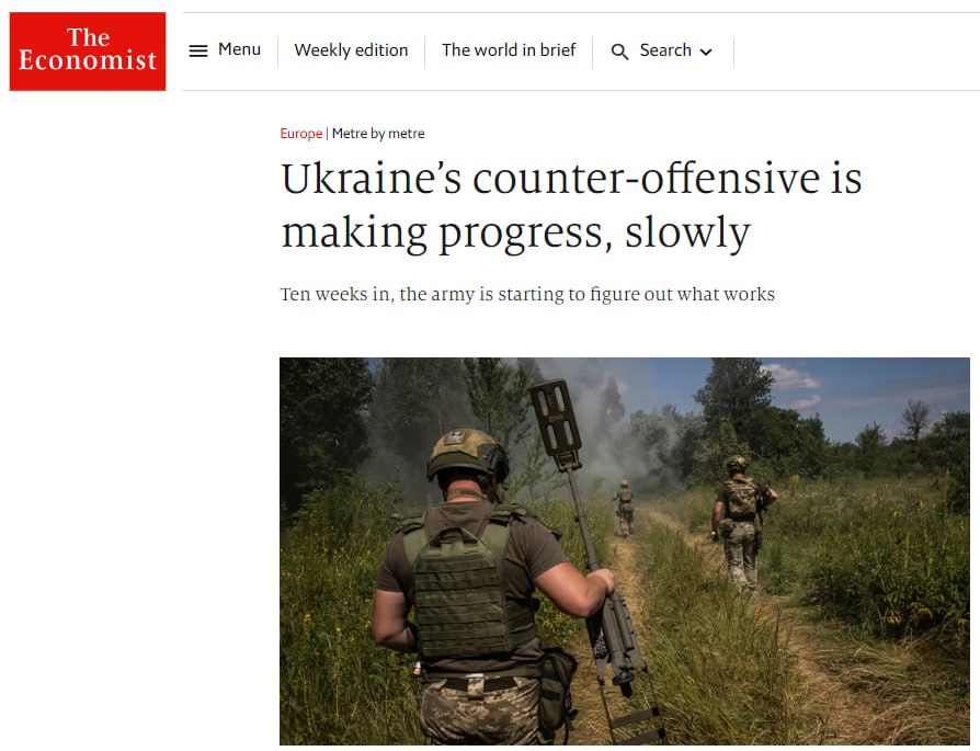 Протягом останніх двох тижнів ситуація на полі бою поступово змінюється на користь України, — The Economist 