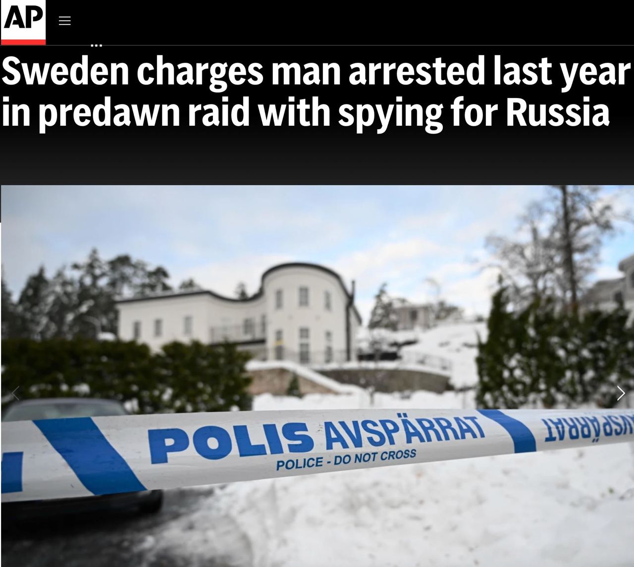 Россиянину в Швеции предъявили обвинение