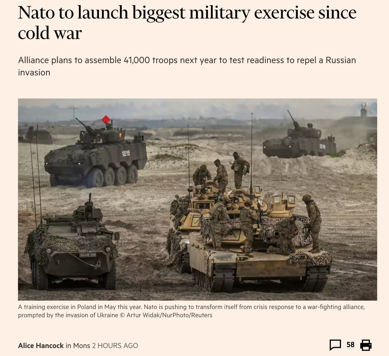 НАТО проведе наступної весни найбільші