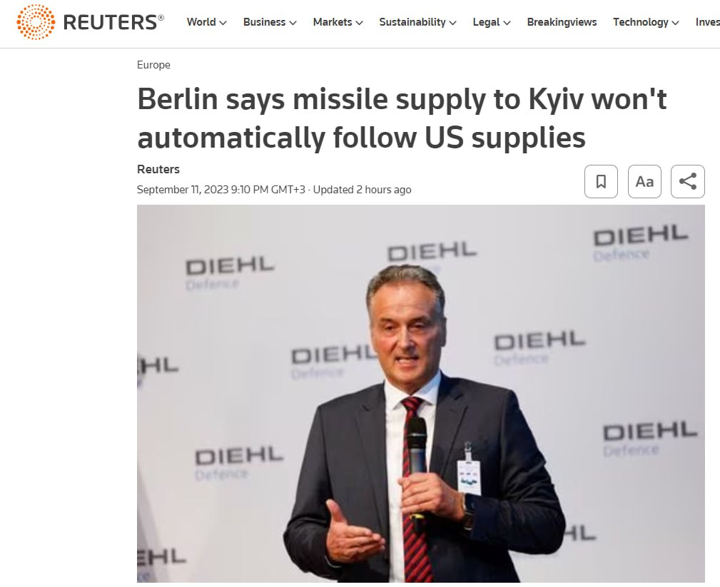 Берлін не постачатиме Україні ракети далекого радіусу Taurus, навіть якщо США ухвалять рішення про постачання Києву далекобійних ракет ATACMS — міністр оборони Німеччини Борис Пісторіус
