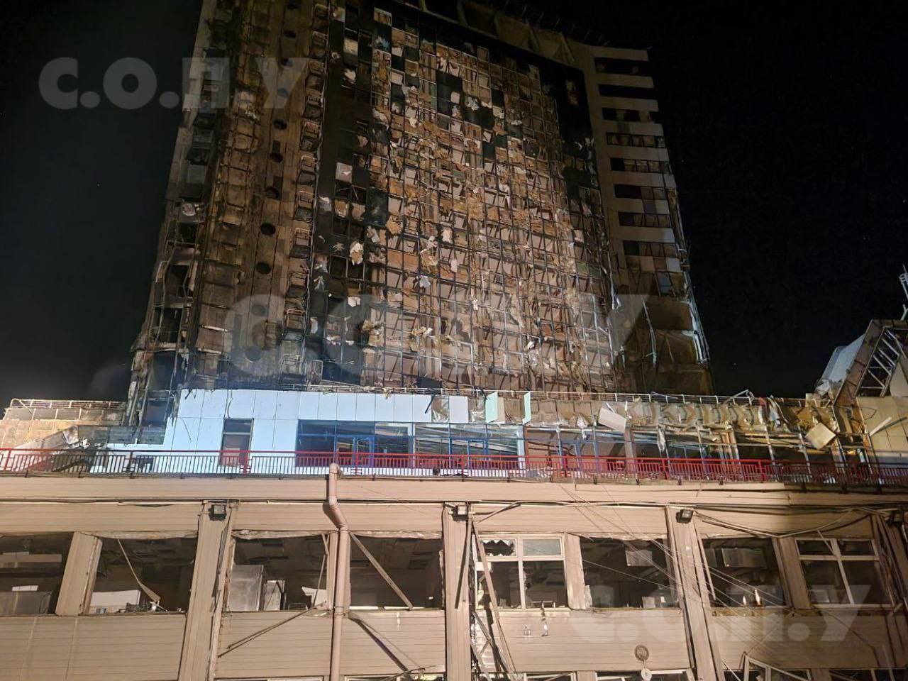 Так виглядає знищений готель на морвокзалі в Одесі