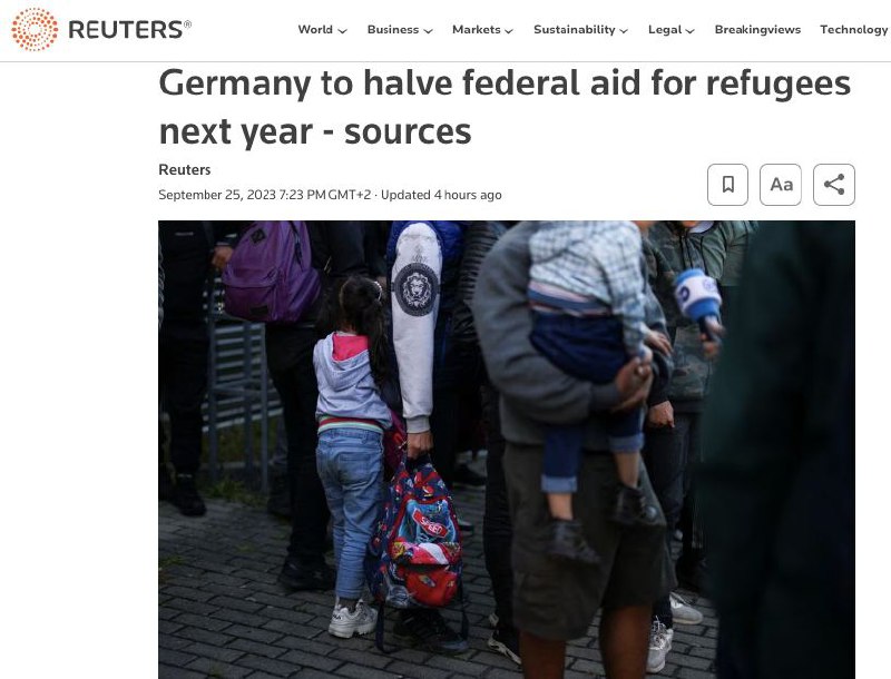 Германия собирается вдвое сократить помощь