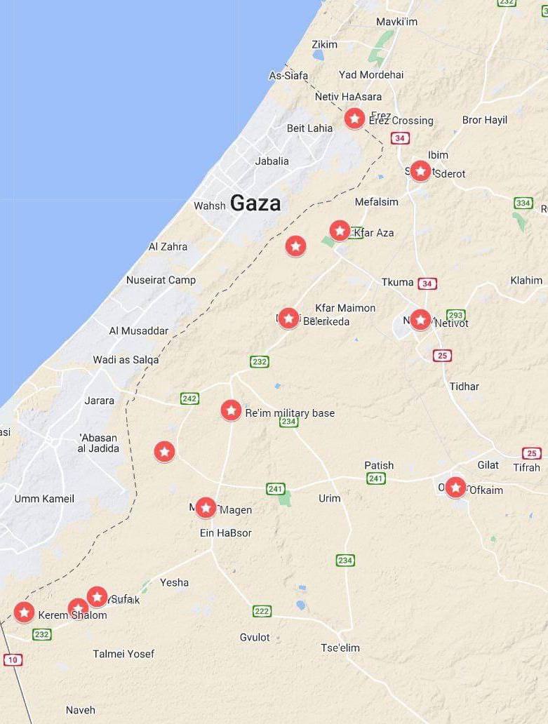 ХАМАС контролирует 7 израильских общин