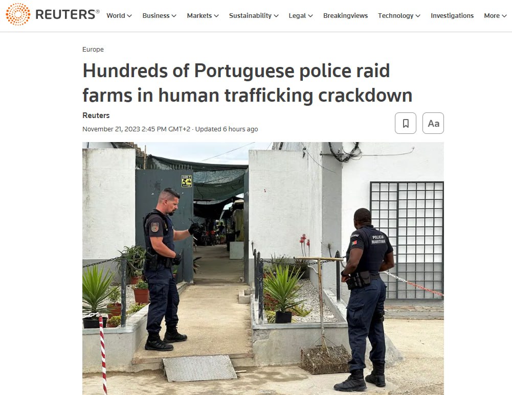 В Португалии разоблачили банду людей,