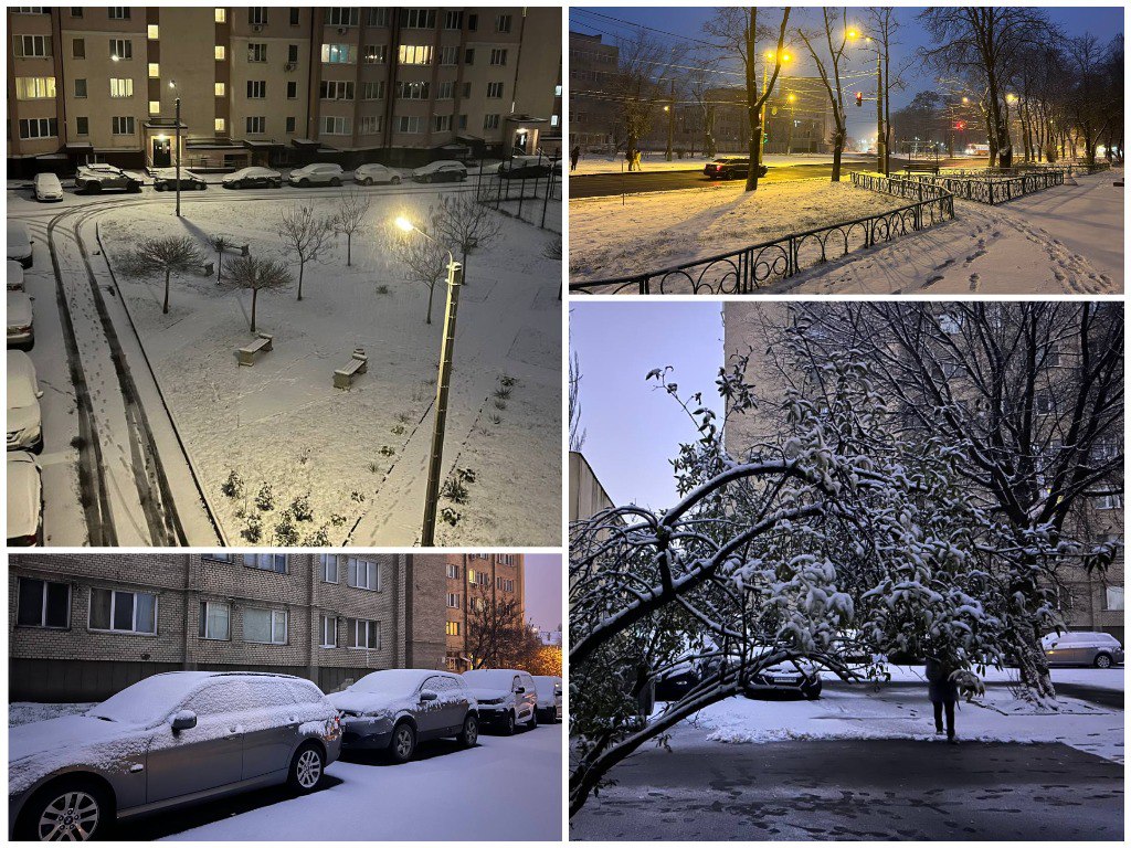 ❄️Вау! Київ вже засипало снігом